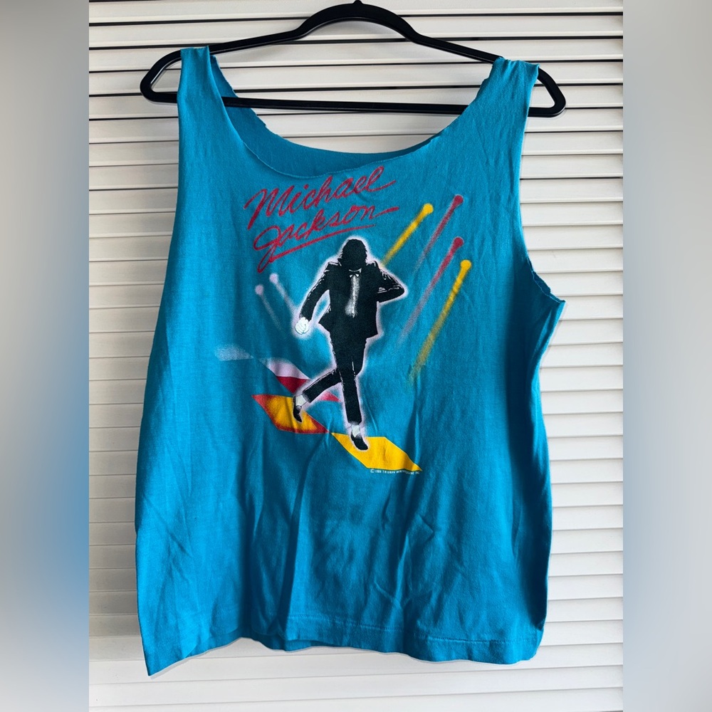 Vintage 1980’s  Michael Jackson Graphic Tank Top